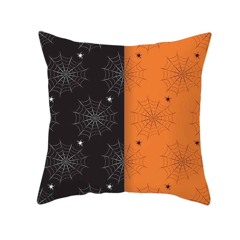 New Halloween Pumpkin Pillow Cover Home Peach Skin Home Decoration Supplies Cushion Waist Pillow Cover