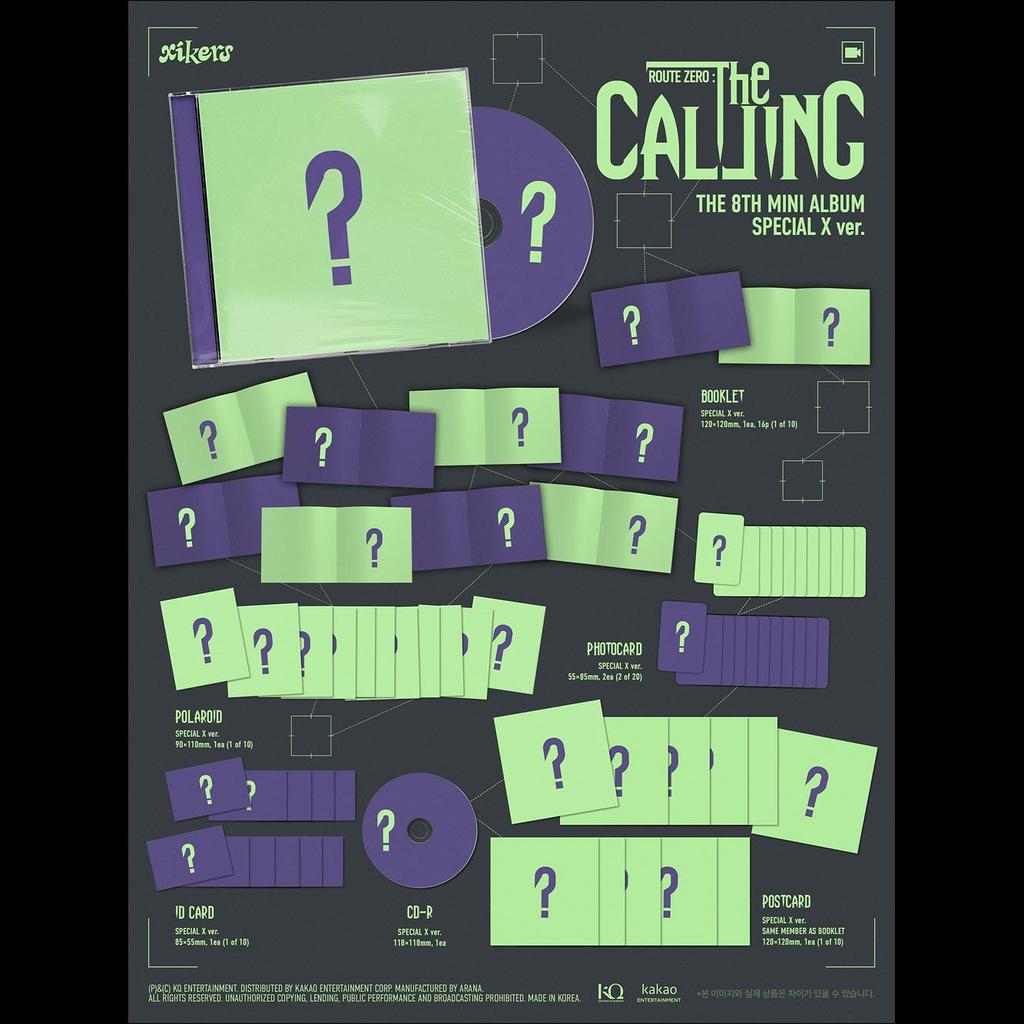 [Pre-order] xikers [ROUTE ZERO : The CALLING] 8TH MINI ALBUM (SPECIAL X ver.) + Free Gift