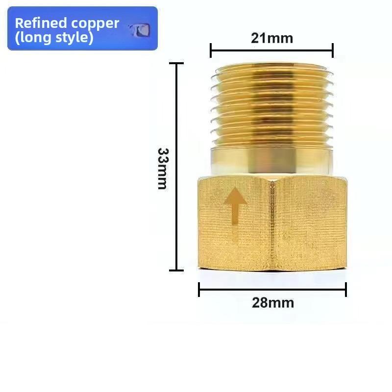 One Way Check Valve Straight Through Toilet Anti Backflow Backflow Water Heater Threaded Pipe Fittings and Accessories Copper