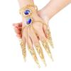 Tip Protection Jewelry Gift Golden Finger Bracelet Belly Dance Bracelet Knuckle Rings Nail Rings