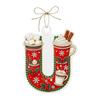 Christmas Themed Acrylic Letter Hanging Ornaments 26 PCS Decorations for Christmas Tree