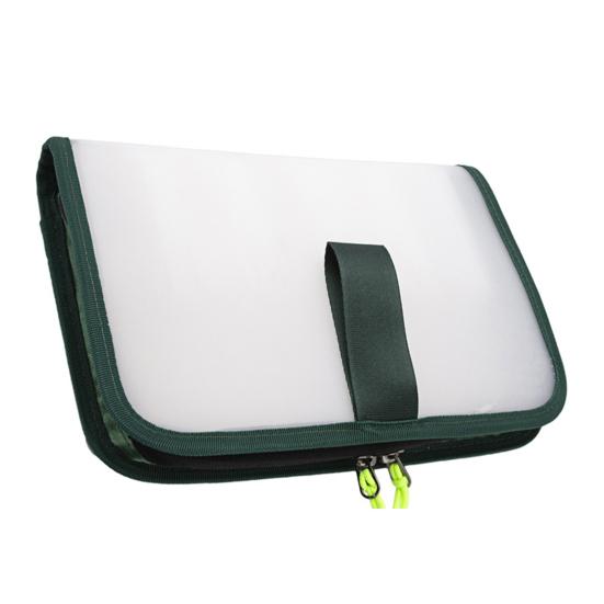 Fishing Lure Storage Bag, Waterproof Squid Jig Hook Organizer Zipper Bag, Foldable Fishing Tackle Hard Bait Protective