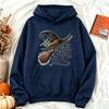 Tonight We Fly Witch Broom Hoodies Women Autumn Halloween Graphic Sweatshirt Loose Casual Long Sleeve Pullover Aesthetic Tops