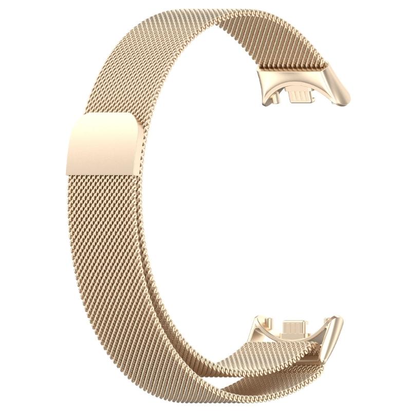 Suitable for Mi-Band 8 Smartwatch Adjustable-Band Strap Stainless Steel Wristband Bracelet Wear-resistance Milanese-Loop