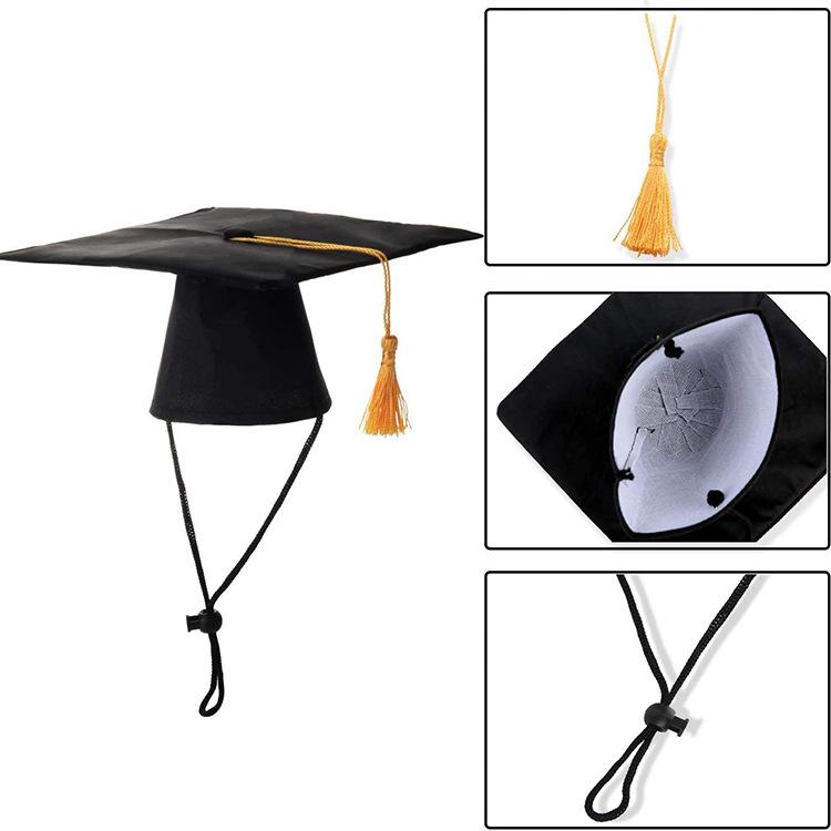 Pet Graduation Decoration Pet Saliva Towel Doctor Hat Dog Graduation Season Gift Party Decoration Props