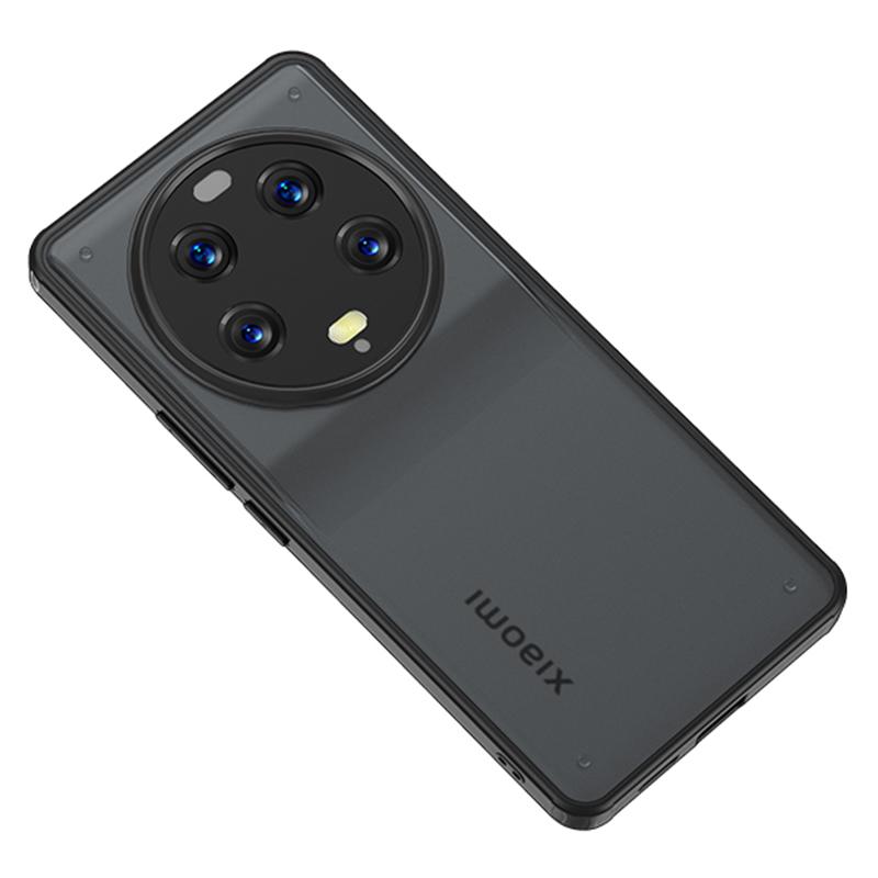 

For Xiaomi 13 Ultra Protective Phone Case Hard PC Soft TPU Anti-drop Cell Phone Cover Black