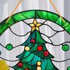 Christmas Sun Catchers Acrylic Painted Ornaments Holiday Window Tree Porch Decor Colorful Reflection Hanging