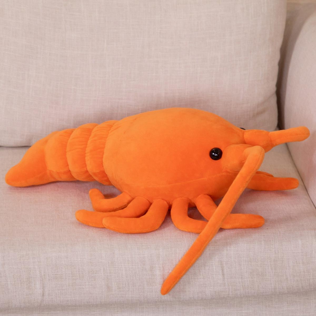 

Simulation Lobster Pillow Plush Toy Doll Prawn Doll Sofa Pillow Muppet Doll Children s Birthday Gift 53cm（0.35kg）