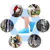 1 Pair Silicone Waterproof Shoe Covers Lip-Resistant Rubber Rain Boot Rain Gear Overshoes Accessories For Outdoor Rainy Day Set