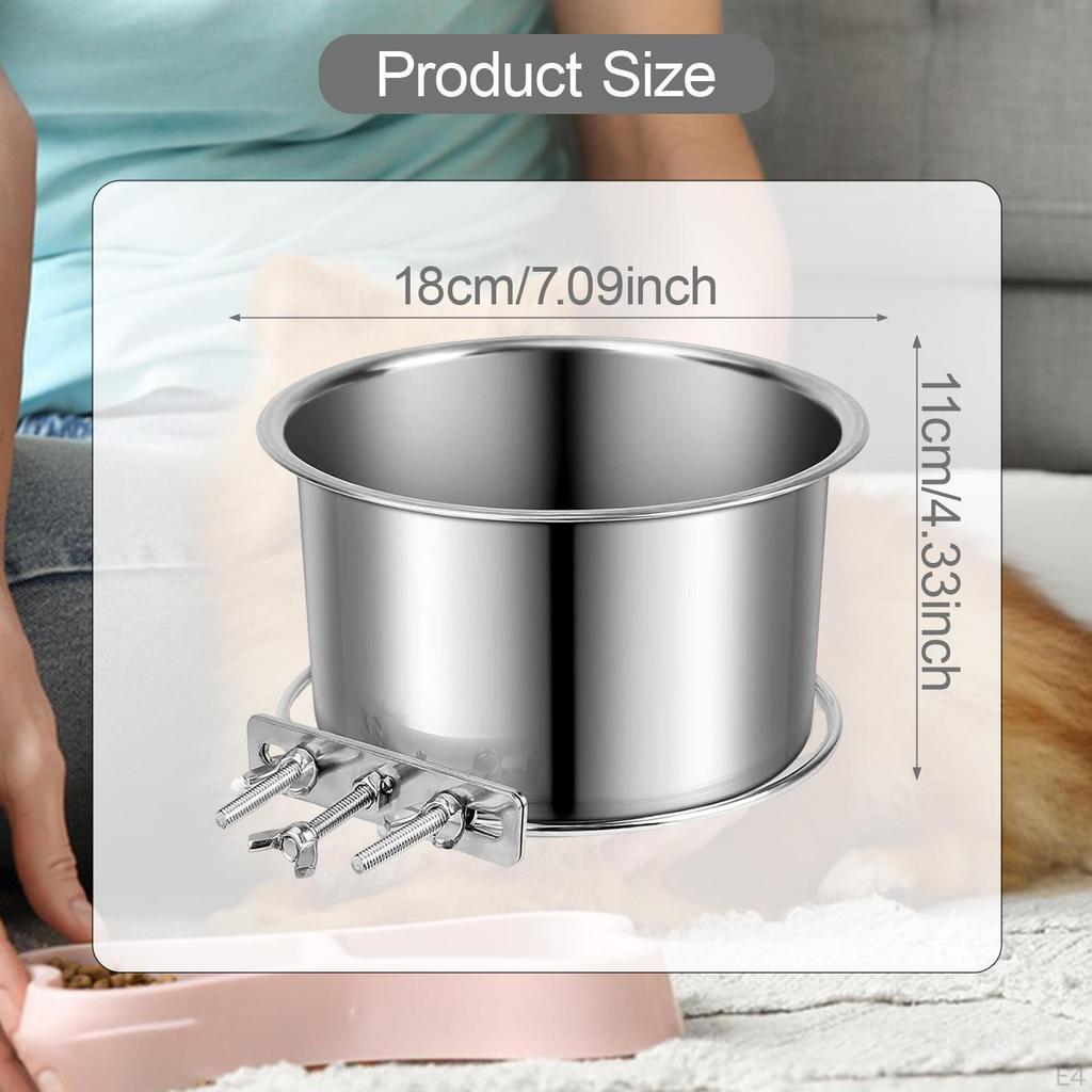 , Stainless Steel Food And Water Bowl for Cats