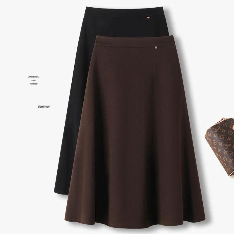 

Elegant High Waist A-line Skirt - Autumn/Winter 2025 Collection M for 96-105 jin