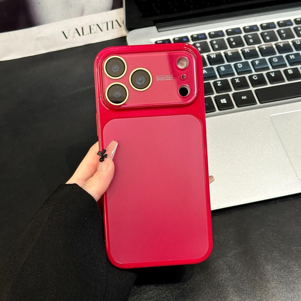 Seconds become simple solid color AG case, suitable for iPhone16Pro max Apple 17 mobile phone case 14/15 bright border