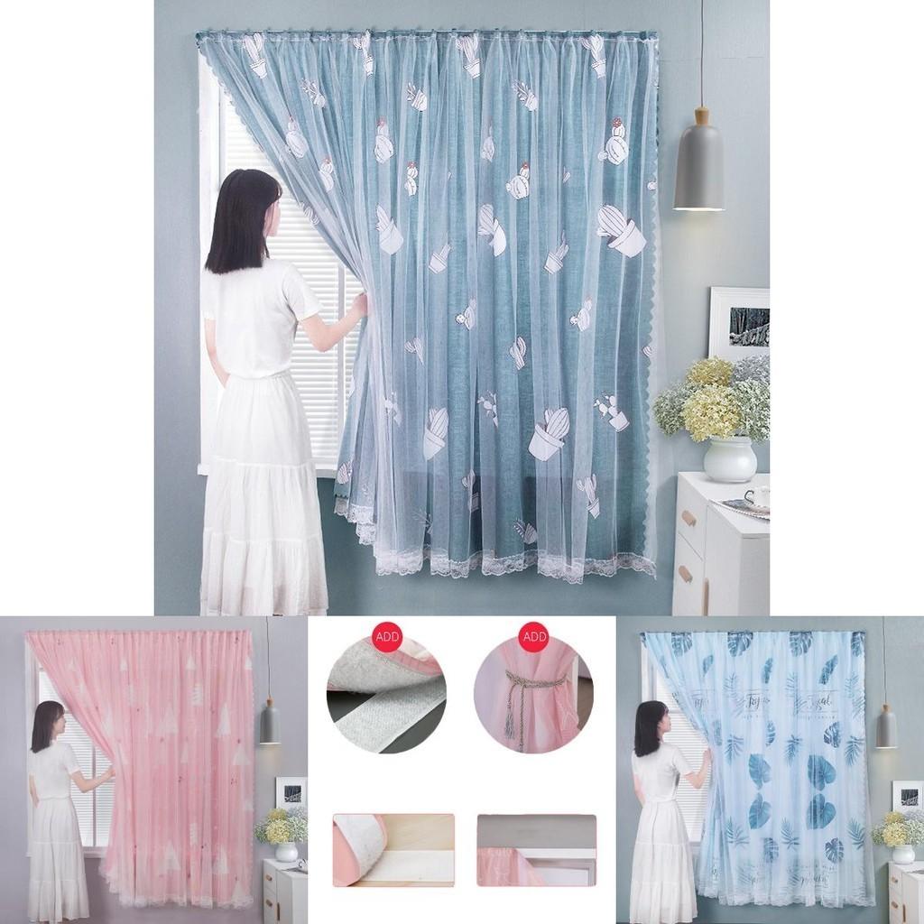 Premium Polyester Blackout Curtain Featuring Velcro Installation For Enhanced Bedroom Privacy
