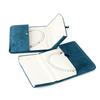 Velvet Jewelry Box Set for Necklace - Heart Shape Pearl Display Case with Dual Snap Closure Soft Lined Gift Packaging
