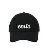EMIS APPLIQUE BALL CAP-BLACK