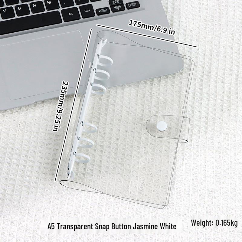 Koreaanse Losblad A5/A6 Macaron Snoep 6-Rings PVC Reisnotitieboek Omslag