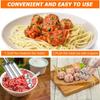 Triple Meatball Maker, Stainless Steel Meatball Maker, Meatball Mold, with Triple Spoon
