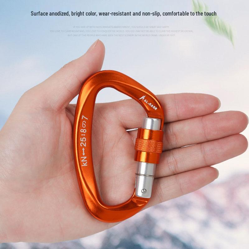 Cross-Border Multifunctional D-Shaped Aluminum Mountaineering Safety Buckle