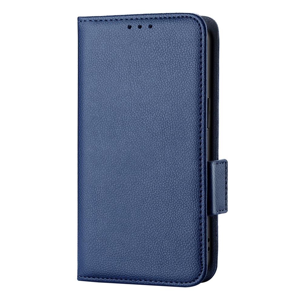 Xiaomi 13 Ultra Leather Flip Case with Card Holder - Lychee Pattern Protective Cover