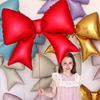 Large Size Matte Bow Aluminum Foil Balloon Christmas Birthday Party Decor Anniversary Baby Shower Photo Prop Children Celebratio