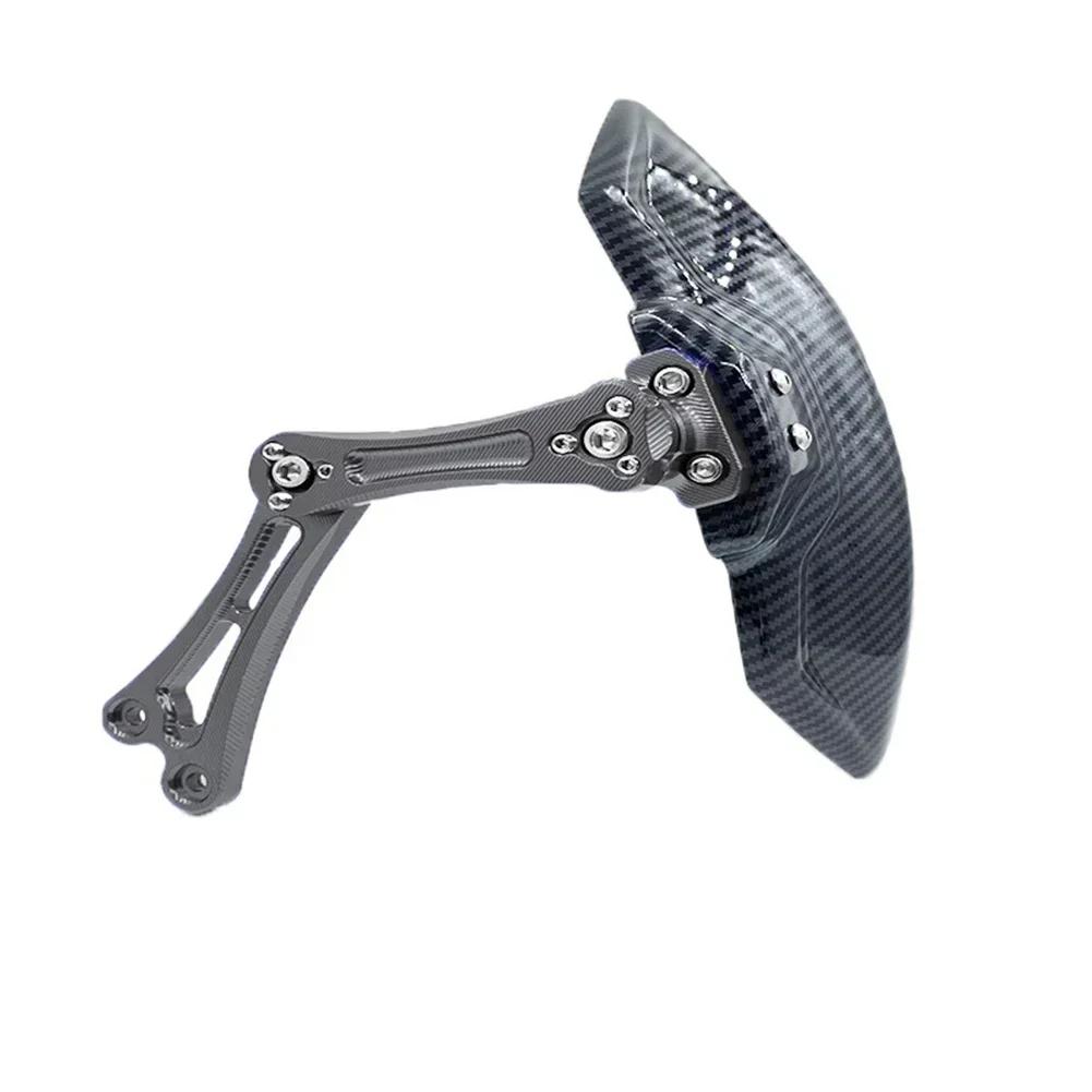 Motorcycle Adjustable Imitation Carbon Fiber Aluminium Alloy Rear Wheel Fender Mudguard Universal Extend Extender Accessories