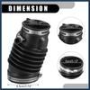 Luftfilter Ansaugschlauch Rohr mit Klemmen 17228-RDA-A00 - Auto Motorfilter Lufteinlasskanal Schlauch Rohr - für Acura TL 2007-2008 Gummi Schwarz - 1 Stück
