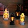 6 cm Mini LED Retro Glödande Ponylykta Simulering Cande Ljus Nattlampa Dockhus Miniatyr Fotogenlampa Heminredning Leksak
