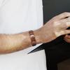 Doppelreihiges magnetisches Armband aus reinem Kupfer mit 3500 Gauss Magnet-Armband Minimalistisches Design Schmuck Geschenke