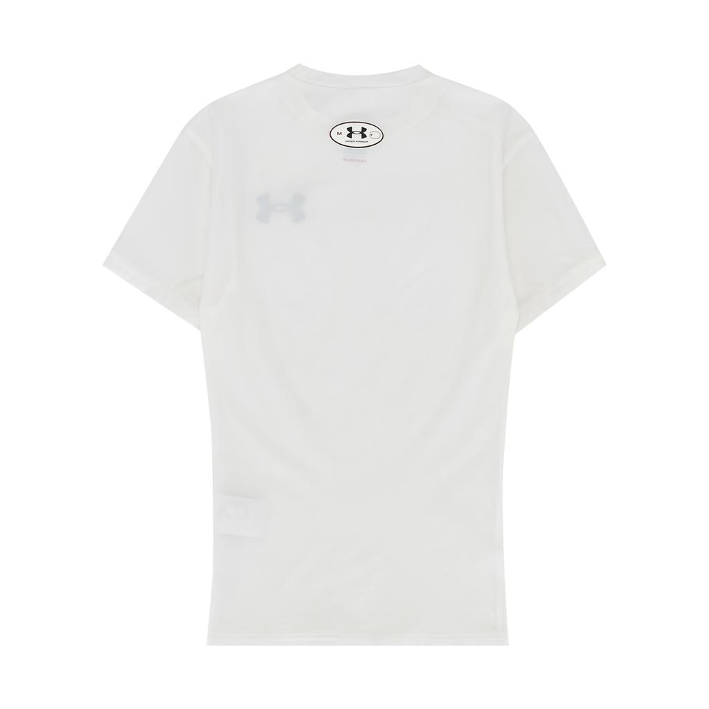 Under Armour חולצת טי שרט צווארון עגול סלים פיט עם הדפס לוגו OG HeatGear® לגברים חולצות טי שרט לבן 1387560-100