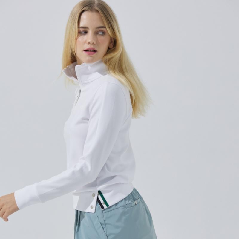 Blu DoT Volume T shirT Half Zip Wh