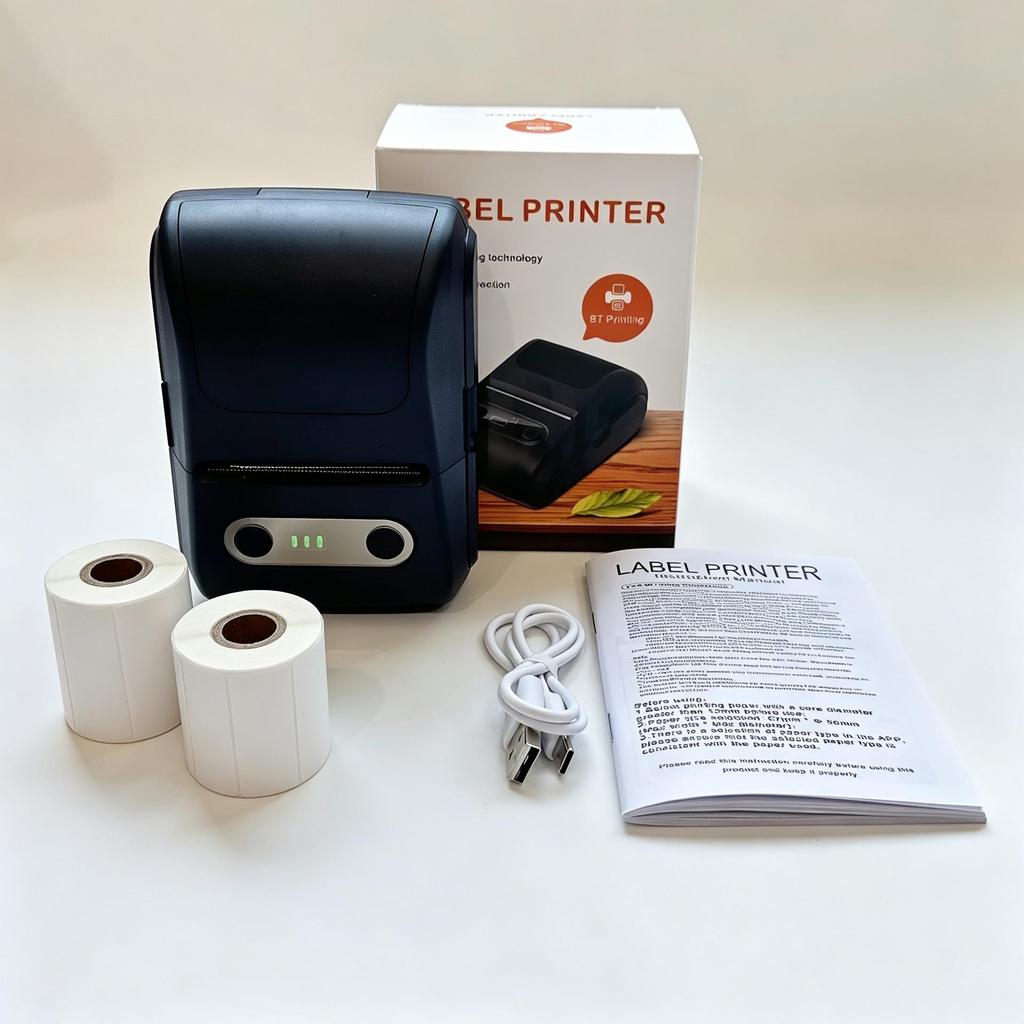 Portable Bluetooth Mini Thermal Label & Barcode Printer