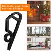 Light Clips For Outdoor String Lights 100pcs Plastic S-shaped Hook Gutter Hanger Hooks Garden Wedding Home Backyard Decoration