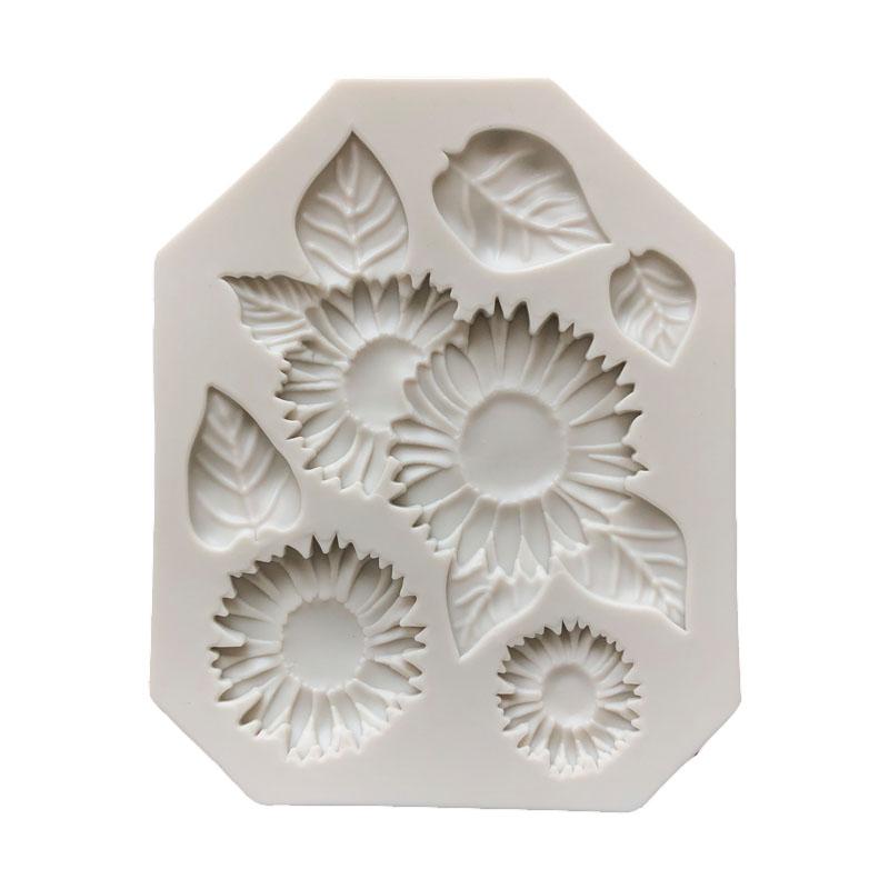 

Ветки деревьев Подсолнух Торт Силиконовые формы для кексов Помадка Украшения Шоколадные конфеты DIY Инструменты