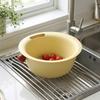 Large Capacity Vegetable Drain Basket Double Layer Vegetable Fruit Strainer  Household