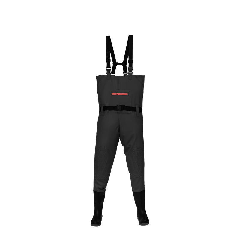 

Водонепроникні, зносостійкі брюки з інтегрованими черевиками B, 43 чорний