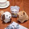 Dog/Cat/Capybara Doll Plush Capybara Keyring Knapsack Bag Hangings Ornament Stuffed Animals Keyring Cartoon Key Pendant Kid Gift