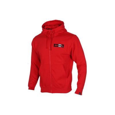 SS20 Logo Kapuzen-Fleece Freizeitjacke Herren Jacken Rot CJ4755-657