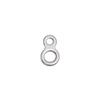 10Pcs 8 Shape Double Hole Link High Strength Trolling Connector Fishing Connector Ring  Trolling