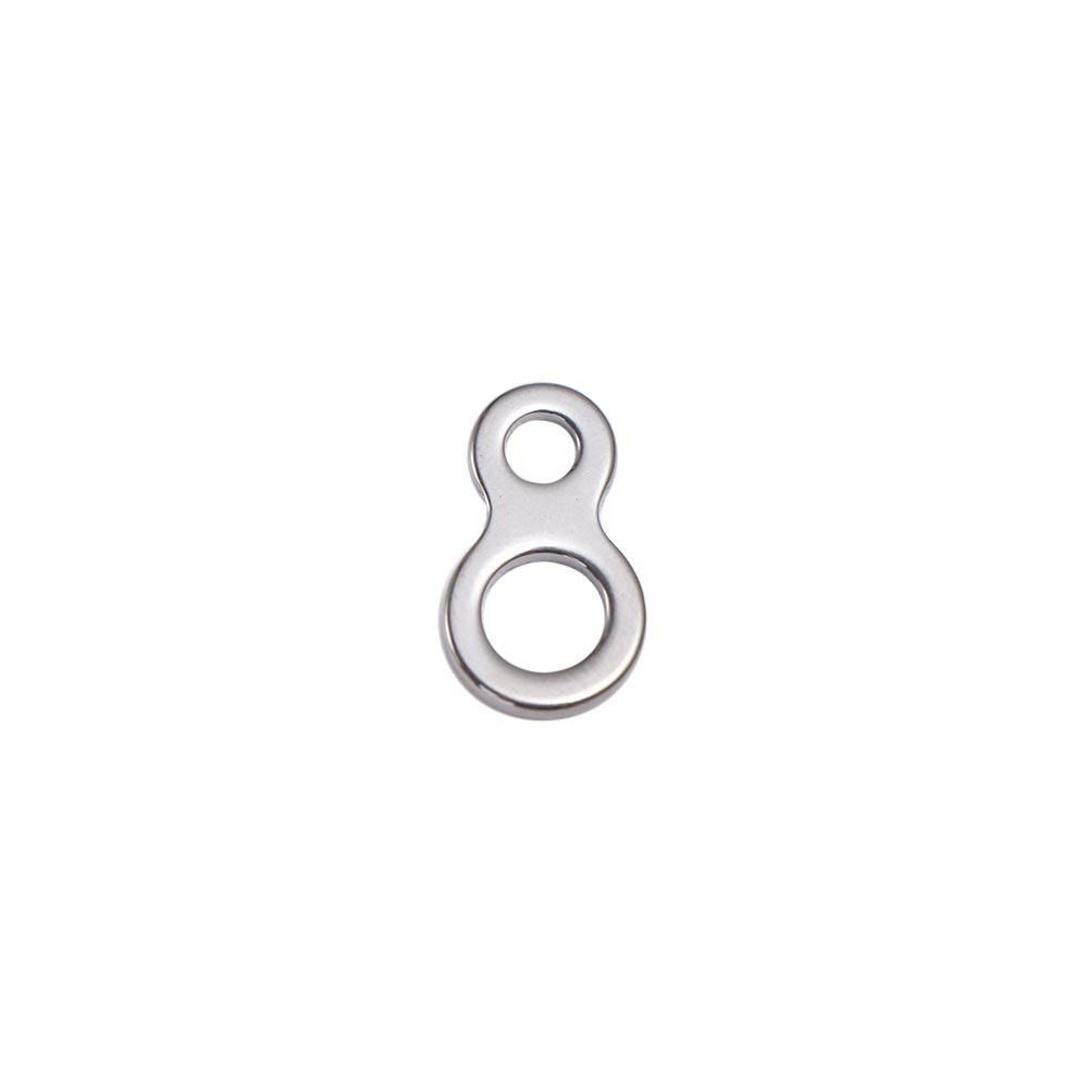 10Pcs 8 Shape Double Hole Link High Strength Trolling Connector Fishing Connector Ring Trolling