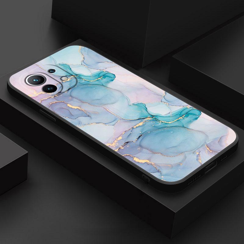 

Flowing Color Marble Pattern Phone Case For Xiaomi 14T 13T 12T 11T 14 Pro 12 Mi 11 Lite Poco X3 X4 X5 X6 M5 F5 F6 Pro Soft Cover Xiaomi Mi 11