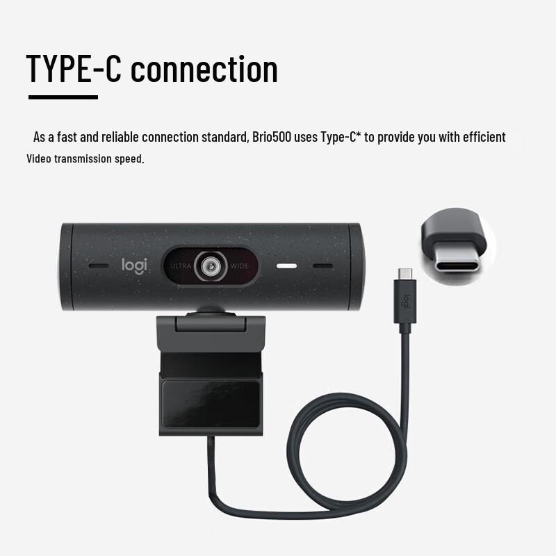 Logitech BRIO 500 HD Business Webcam