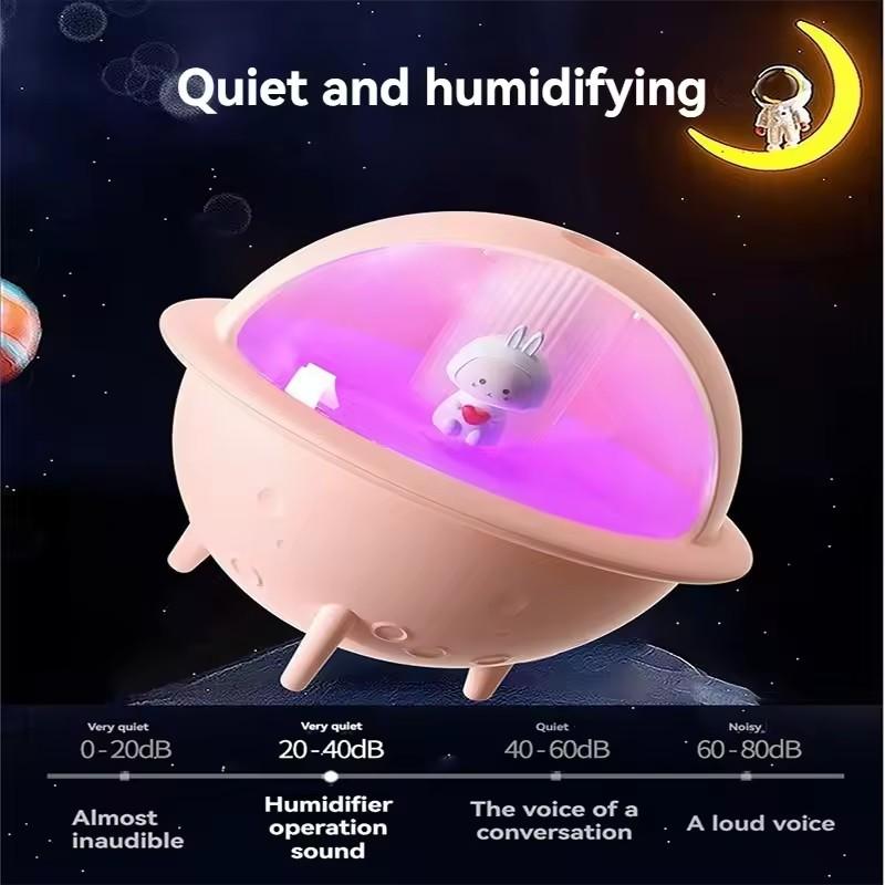 Neuer Luftbefeuchter Aroma Diffusor Bunter Astronaut Klein Tragbar Atomisierung USB Großes Nebelvolumen Desktop Schlafzimmer Zimmer Haushalt