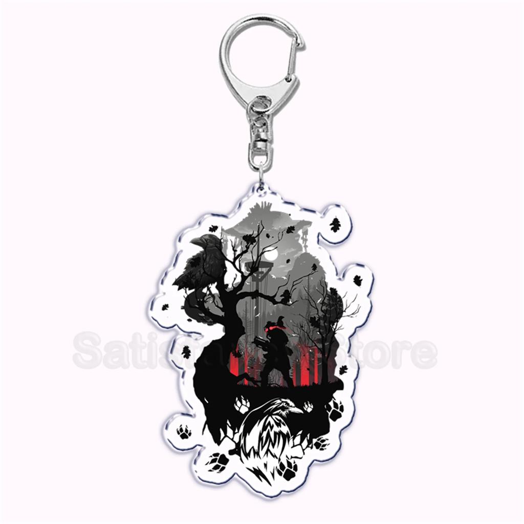 Hot Game Apex Legends Characters BLOODHOUND Acrylic Key Chain Pendant Key Ring Keychains Keyring for Bag Pendant Jewelry Gifts