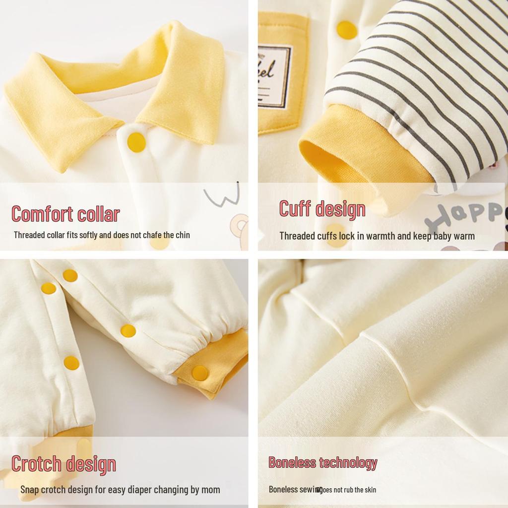 Super Cute Baby Cotton-Padded Quilted Romper Jacket for Autumn/Winter