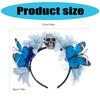 Creative Skull Headwear Butterfly Flower Headbands For Outdoor Halloween Costumes And Theme Parties Essential Accessory