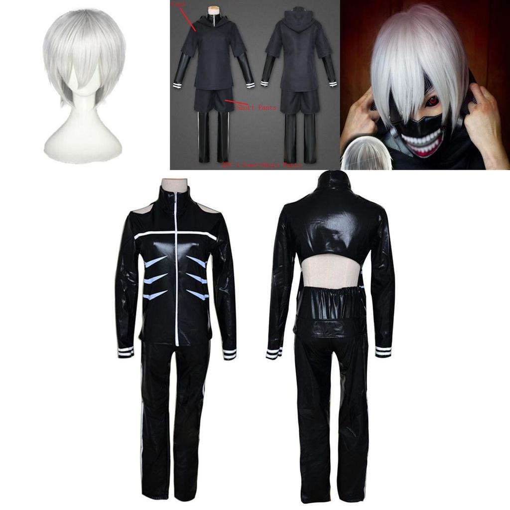 Stylish Tokyo Ghoul Kaneki Ken Full Outfit Costume Featuring Perfect Stitches And Durable Materials For Any Occasion