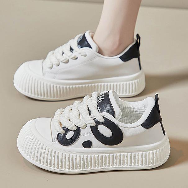 Кеды 22 весна и осень новые нишевые на платформе кожаные кроссовки однотонные кеды 35