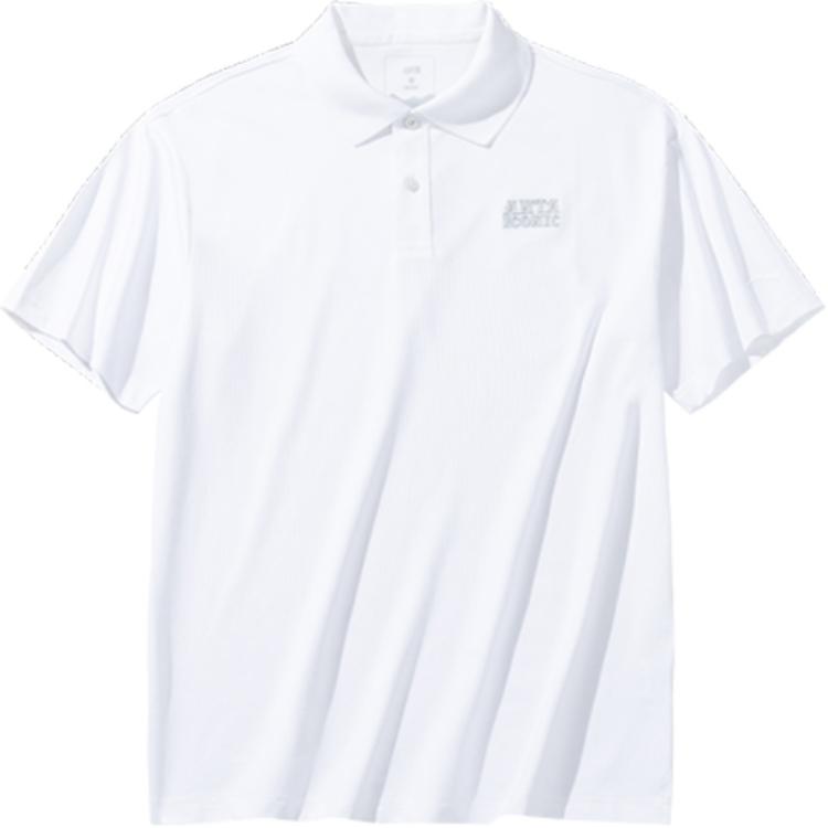 

Anta Удобная спортивная рубашка поло с коротким рукавом и принтом букв, дышащая, мужская рубашка поло, белоснежная 152438115-1 3XL