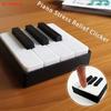 (Hb05)3D Printed Piano Keyboard Clicker Press Type Relax Fidget Figurine For Office Desk Party Game Musical Key Presser