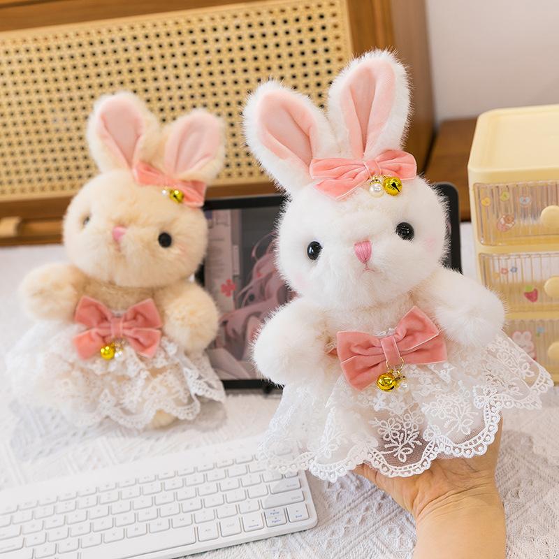 Xiaoxiangfeng Sitting Rabbit Plush Toy Cute Princess Dress Little Rabbit Rag Doll Girl Gift